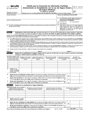 Planilla para la Corrección de Información Facilitada