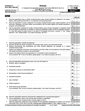 990 ez schedule e 2010 form