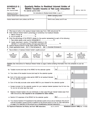 Schedule Q Form 1066