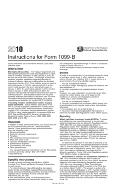Instructions for Form 1099-B (2010)