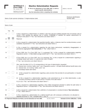 Schedule Q Form 5300