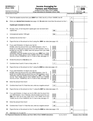 Example of a 1040 form filled out - SCHEDULE J (Form 1040) Department of the Treasury Internal Revenue Service (99) Name(s) shown on return Attach to Form 1040 or Form 1040NR