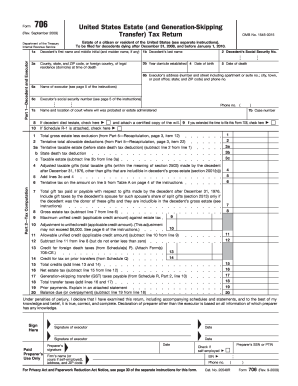 2009 form 706