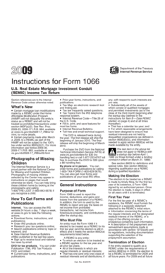 Instructions for Form 1066