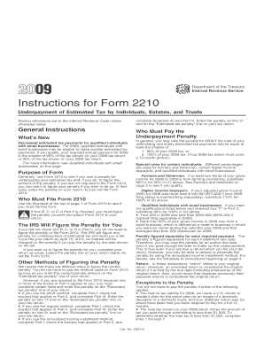 Form 2210 Instructions