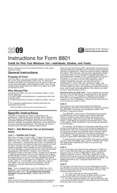 Instructions for Form 8801
