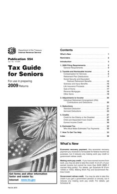 IRS Publication 554 2009