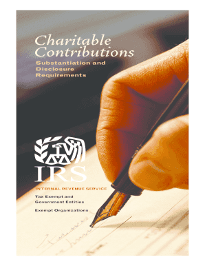 IRS Charitable Contributions Substantiation