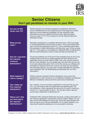 IRS IRA Required Minimum Distribution Rules