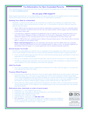 Tax Information for Non-Custodial Parents