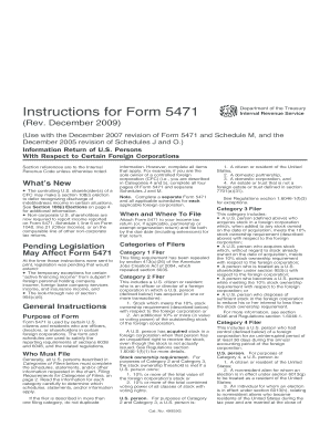 Form 5471 Instructions - Fill Online, Printable, Fillable, Blank