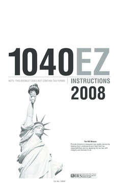2008 Instructions for Form 1040EZ