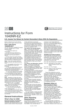 Instructions for Form 1040NR-EZ