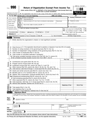 Form 990 Return of Organization Exempt From Income Tax