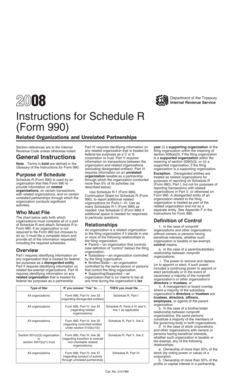 2008 Form 990 Schedule R Instructions
