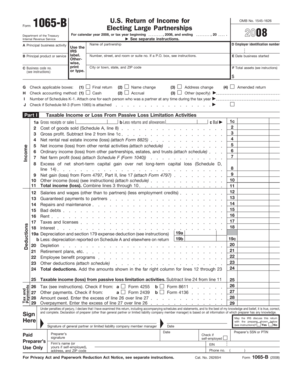 US Federal Form 1065-B