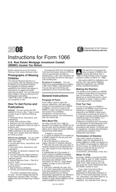 Instructions for Form 1066