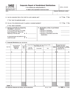 IRS Form 5452