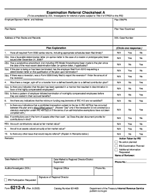 6212 a irs form