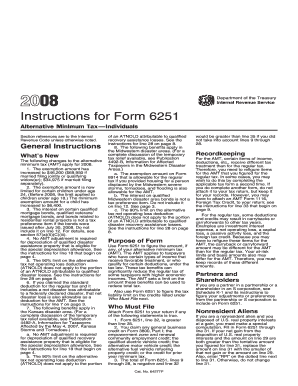 Instructions for Form 6251