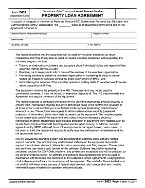 IRS Property Loan Agreement