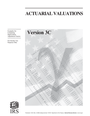 IRS Actuarial Valuation Depreciation Guide