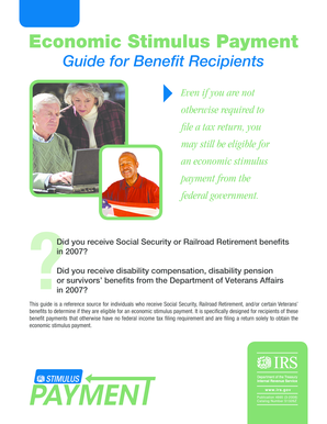 Economic Stimulus Payment Guide for Benefit Recipients