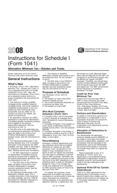 Instructions for Schedule I (Form 1041)