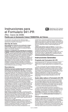 Instrucciones para el Formulario 941-PR