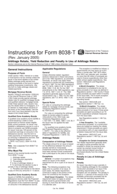 Form 8038-T Instructions