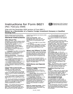 Instructions for Form 8621