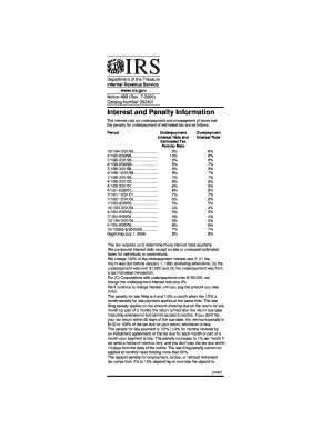IRS Notice 433 Interest and Penalty Information
