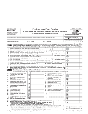 Irs Schedule F 2022 Irs Schedule F (1040 Form) | Pdffiller