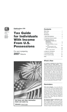 IRS Publication 570 Tax Guide for U.S. Possessions