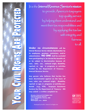 IRS Anti-Discrimination Policy