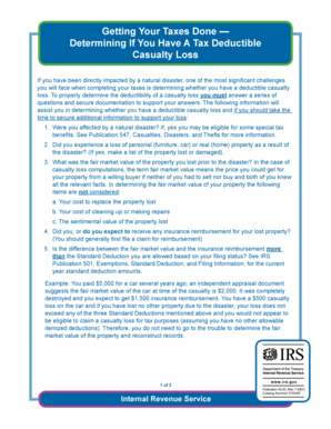 IRS Casualty Loss Guide