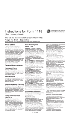 IRS Form 1118 Instructions