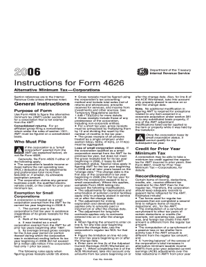 Instructions for Form 4626