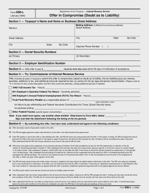 IRS Form 656-L Offer in Compromise