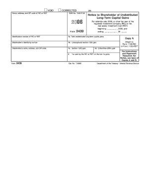 IRS Form 2439