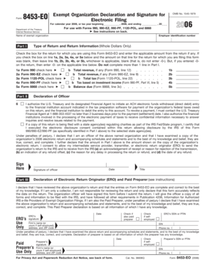 Form 8453-EO Declaration and Signature