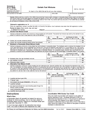 Schedule 3 Form 8849