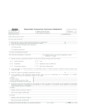 IRS Form 8886