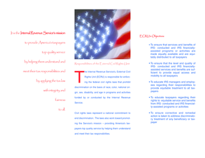 IRS External Civil Rights Unit Responsibilities