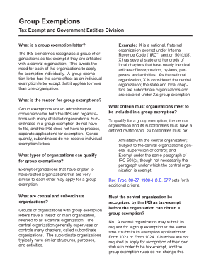 IRS Group Exemption Letter