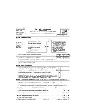 2005 schedule c ez online form