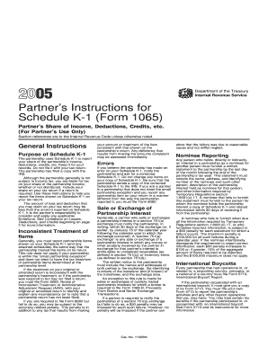 Partner’s Instructions for Schedule K-1 (Form 1065)