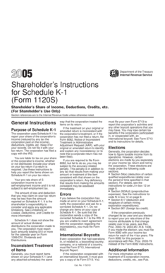 Schedule K-1 Instructions