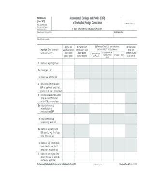 Schedule J Form 5471