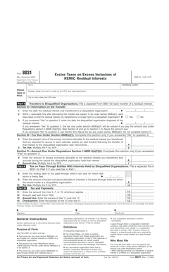 IRS Form 8831